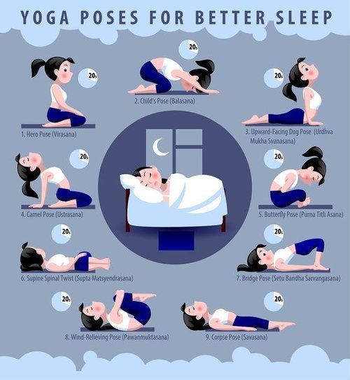 4 Great Poses for a Peaceful Night's Sleep